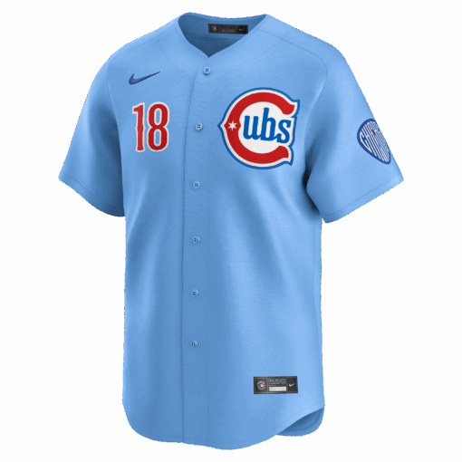 ShÅta Imanaga 18 Chicago Cubs Limited Alternate 2 Men Jersey - Baby Blue - Image 3