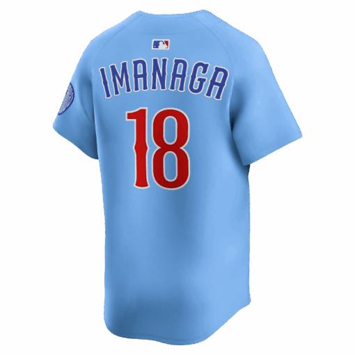 ShÅta Imanaga 18 Chicago Cubs Limited Alternate 2 Men Jersey - Baby Blue - Image 2