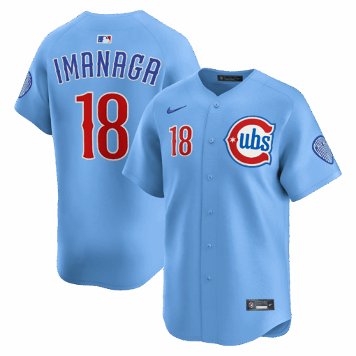 ShÅta Imanaga 18 Chicago Cubs Limited Alternate 2 Men Jersey - Baby Blue