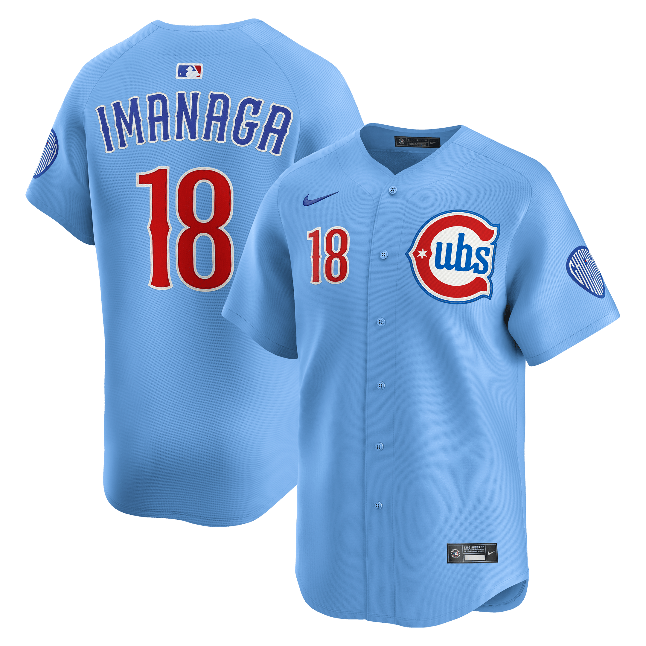 ShÅta Imanaga 18 Chicago Cubs Limited Alternate 2 Men Jersey - Baby Blue