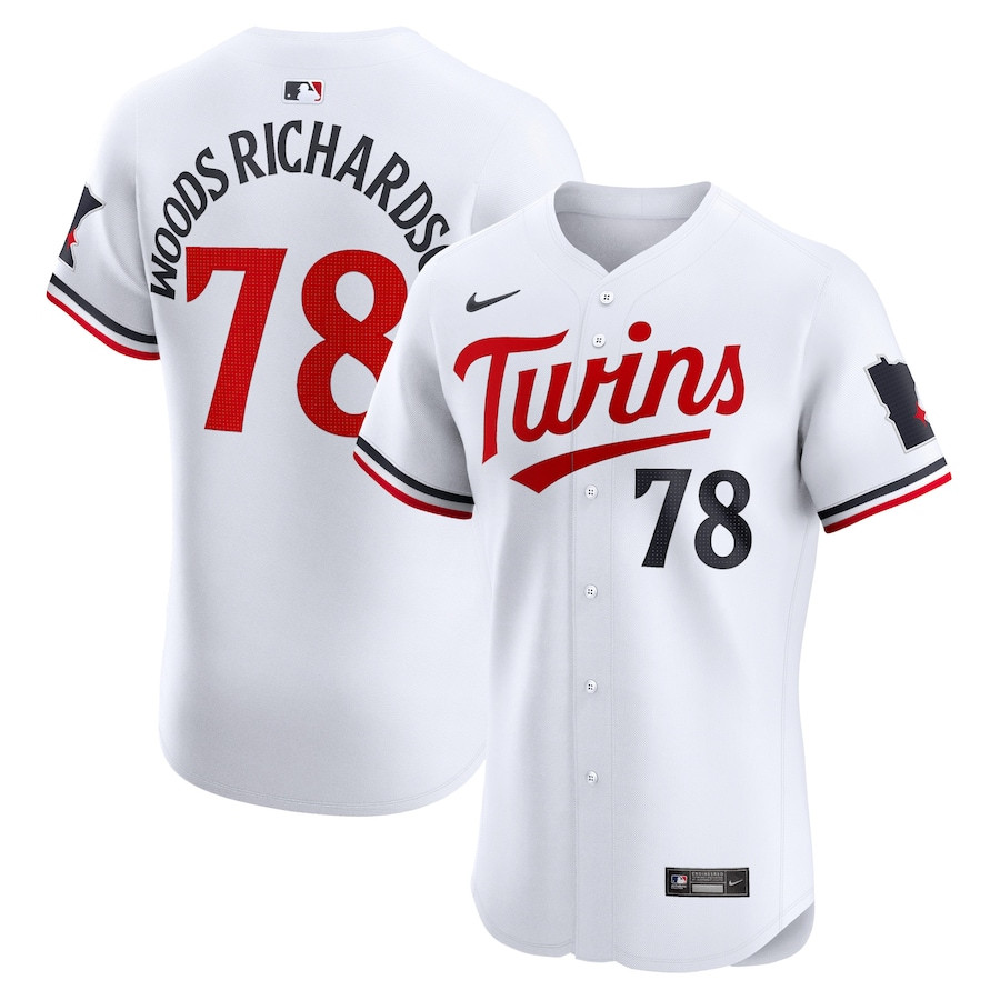 Simeon Woods Richardson 78 Minnesota Twins Home Elite Player Men Jersey - White