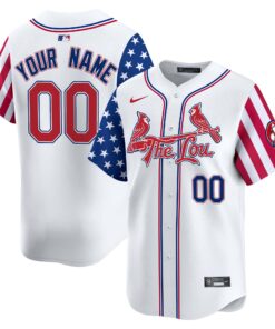 St. Louis Cardinals 2024 Independence Day Vapor Premier Limited Custom Jersey