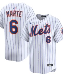 Starling Marte 6 New York Mets Alternate Limited Player Men Jersey - White
