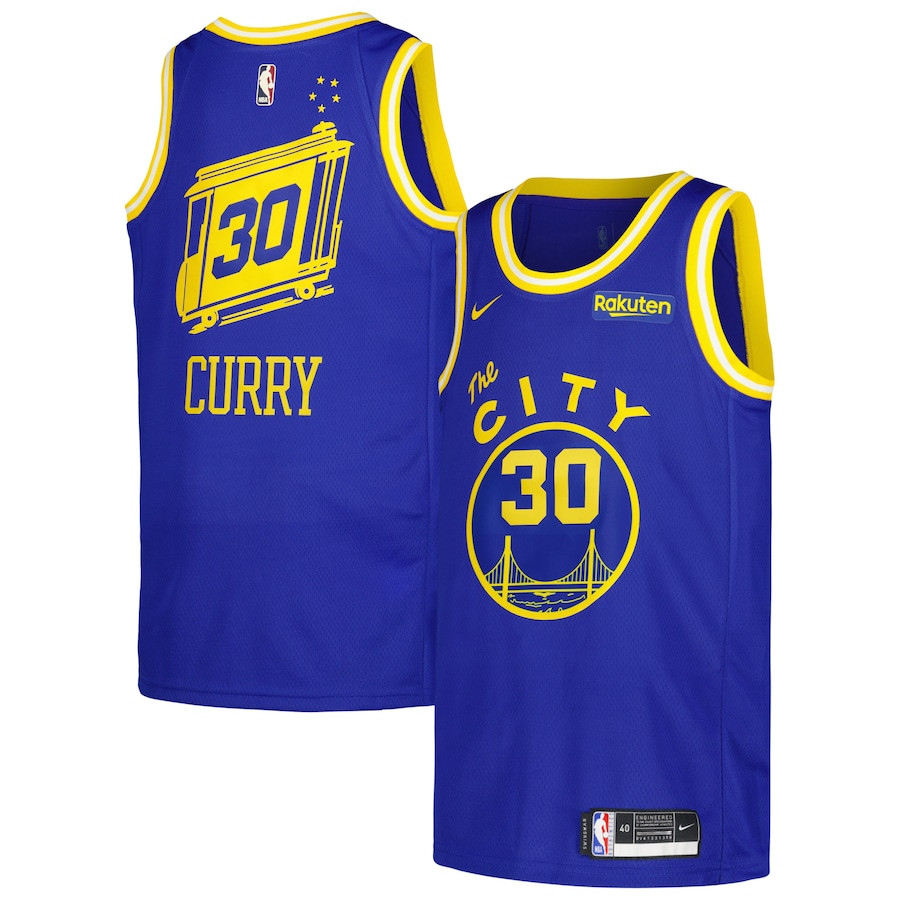 Stephen Curry 30 Golden State Warriors Swingman Men Jersey - Classic Edition - Royal - JS210