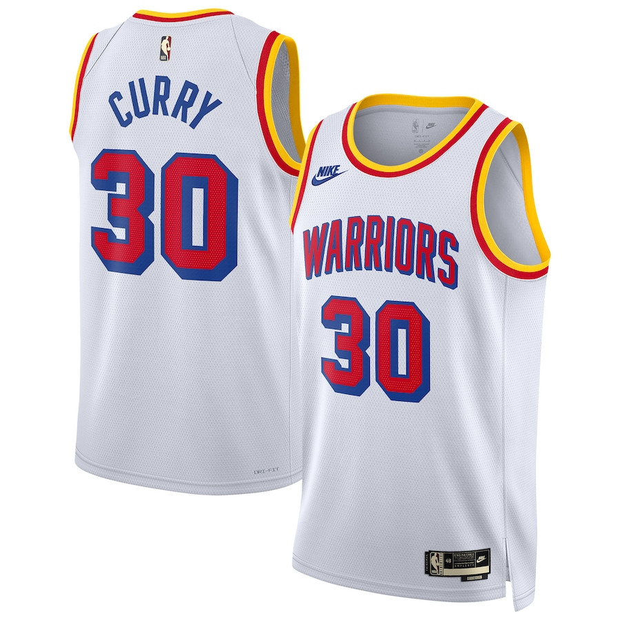Stephen Curry 30 Golden State Warriors Unisex 2024/25 Swingman Jersey - White - Classic Edition - JS255