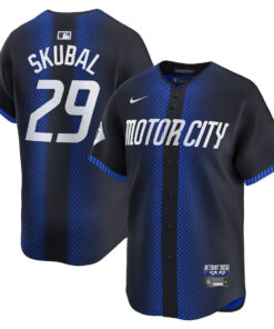 Tarik Skubal 29 Detroit Tigers 2024 City Connect Limited Men Jersey - Navy
