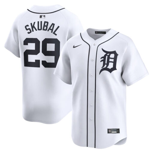 Tarik Skubal 29 Detroit Tigers Home Limited Player Men Jersey - White