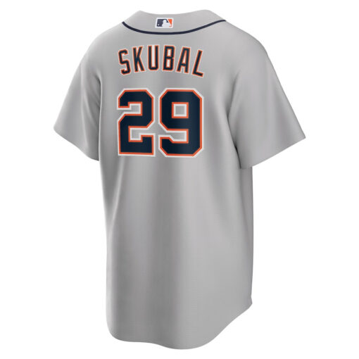 Tarik Skubal 29 Detroit Tigers Road Men Jersey - Gray - Image 3