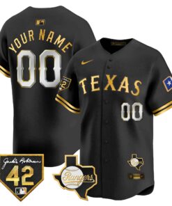 Texas Rangers 2024 Jackie Robinson Patch Vapor Premier Limited Custom Jersey