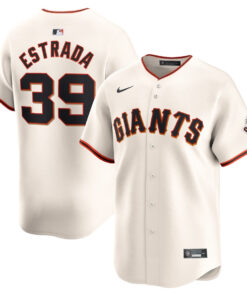 Thairo Estrada 39 San Francisco Giants Home Limited Men Jersey - Cream