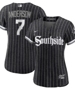 Tim Anderson 7 Chicago White Sox Women's City Connect Player Jersey - Black