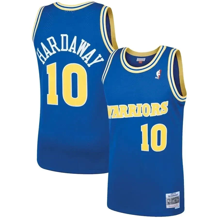 Tim Hardaway Golden State Warriors Mitchell & Ness 1990 Hardwood Classics Swingman Player Jersey - Royal - JS306