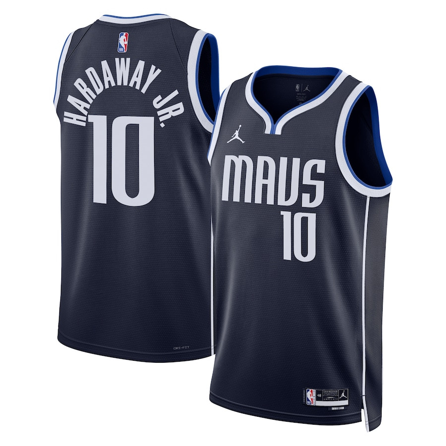 Tim Hardaway Jr. 10 Dallas Mavericks Unisex Swingman Jersey - Statement Edition - Navy - JS834