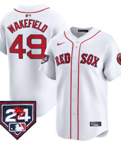 Tim Wakefield 49 Boston Red Sox 2024 Spring Training Men Jersey - White