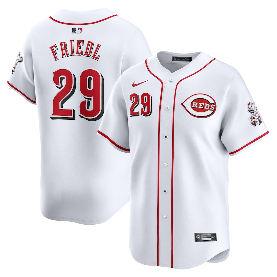 TJ Friedl 29 Cincinnati Reds Home Limited Player Men Jersey - White