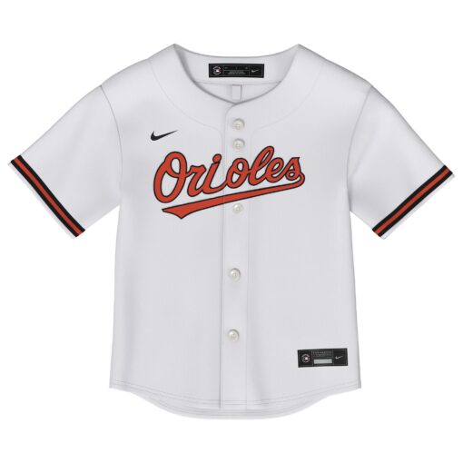 Toddler Baltimore Orioles Adley Rutschman White 2.0 Player Jersey - Image 2