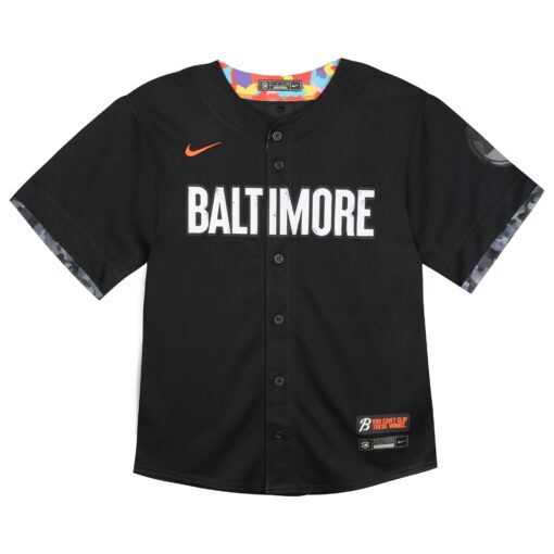 Toddler Baltimore Orioles Black City Connect Limited Jersey - Image 2
