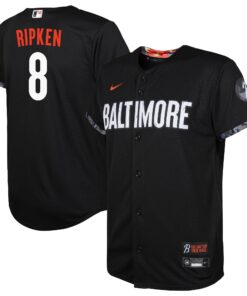 Toddler Baltimore Orioles Cal Ripken Black City Connect Player Jersey