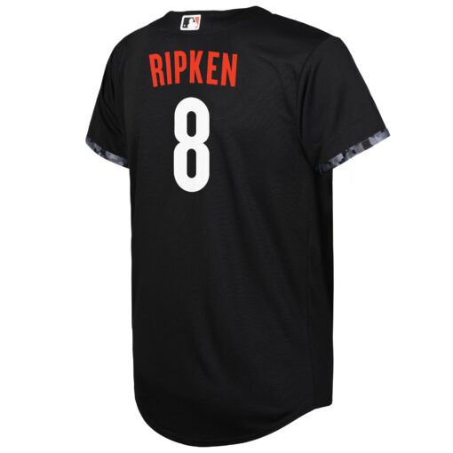 Toddler Baltimore Orioles Cal Ripken Black City Connect Player Jersey - Image 3