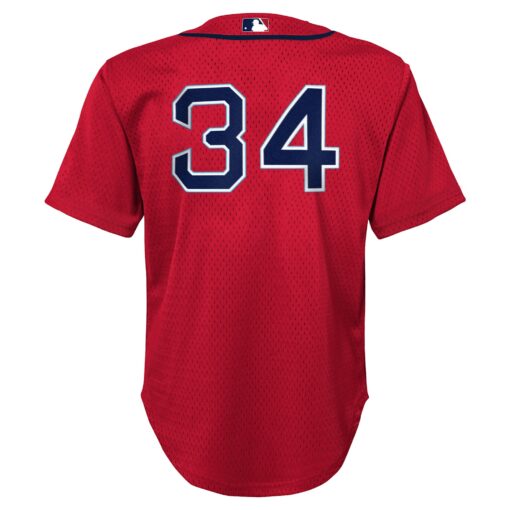 Toddler Boston Red Sox David Ortiz Mitchell & Ness Red Cooperstown Collection Mesh Batting Practice Jersey - Image 3