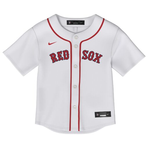 Toddler Boston Red Sox White Home Jersey - Image 2