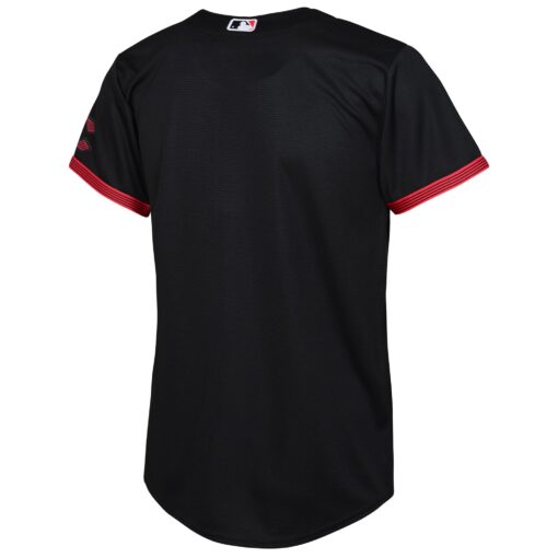 Toddler Cincinnati Reds Black City Connect Jersey - Image 3