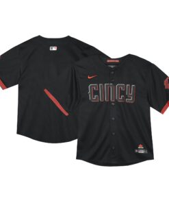Toddler Cincinnati Reds Black City Connect Limited Jersey