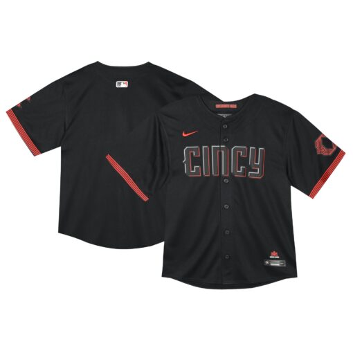 Toddler Cincinnati Reds Black City Connect Limited Jersey