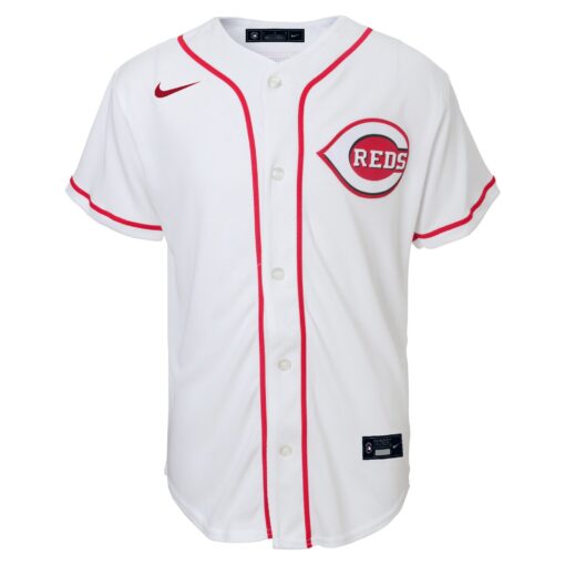 Toddler Cincinnati Reds Elly De La Cruz White Home Jersey - Image 2