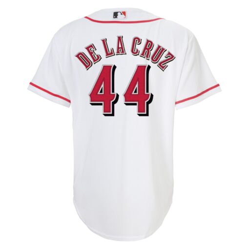 Toddler Cincinnati Reds Elly De La Cruz White Home Jersey - Image 3