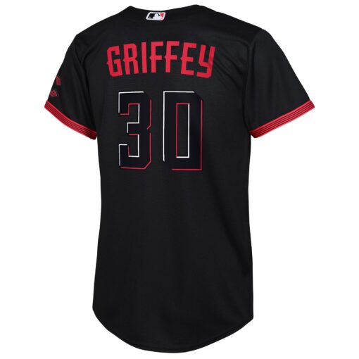 Toddler Cincinnati Reds Ken Griffey Jr. Black City Connect Player Jersey - Image 3