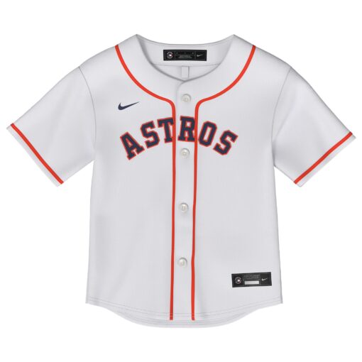 Toddler Houston Astros Jose Altuve White 2.0 Player Jersey - Image 2
