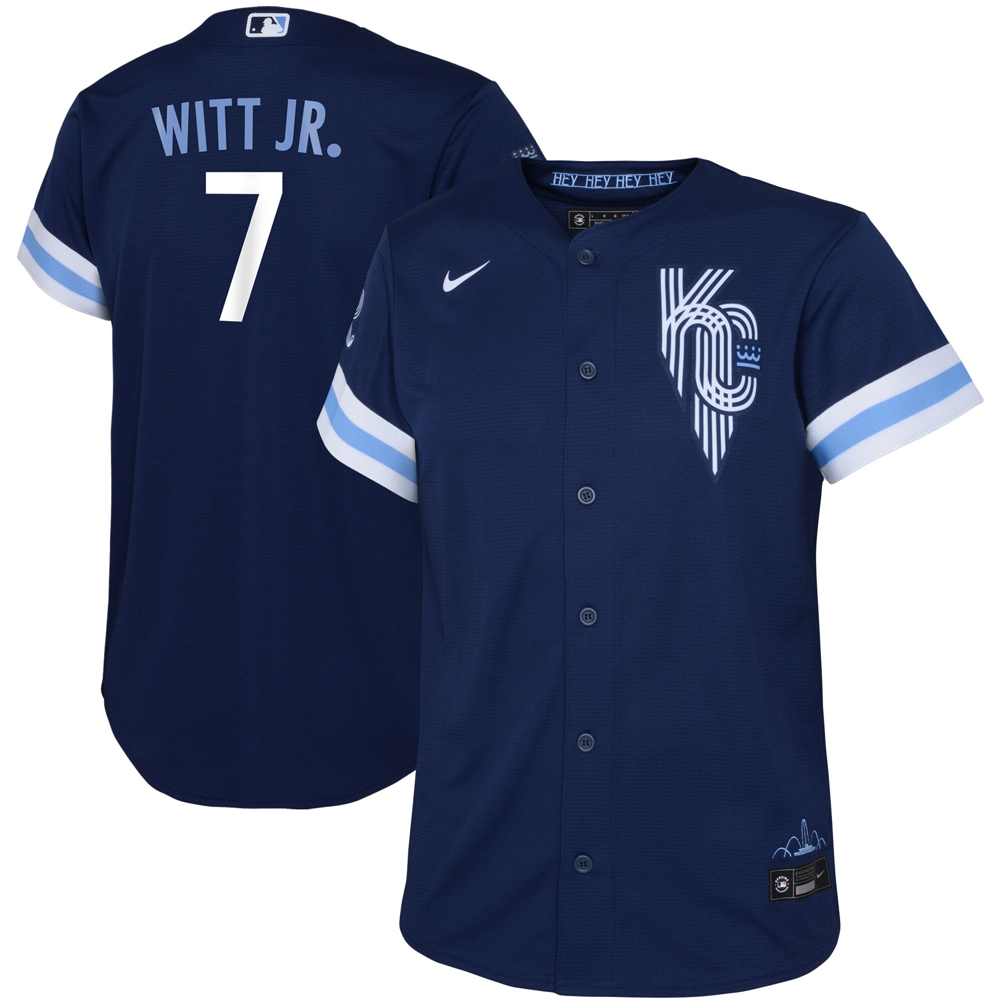 Toddler Kansas City Royals Bobby Witt Jr. Navy City Connect Player Jersey