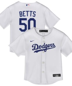 Toddler Los Angeles Dodgers Mookie Betts White 2.0 Player Jersey