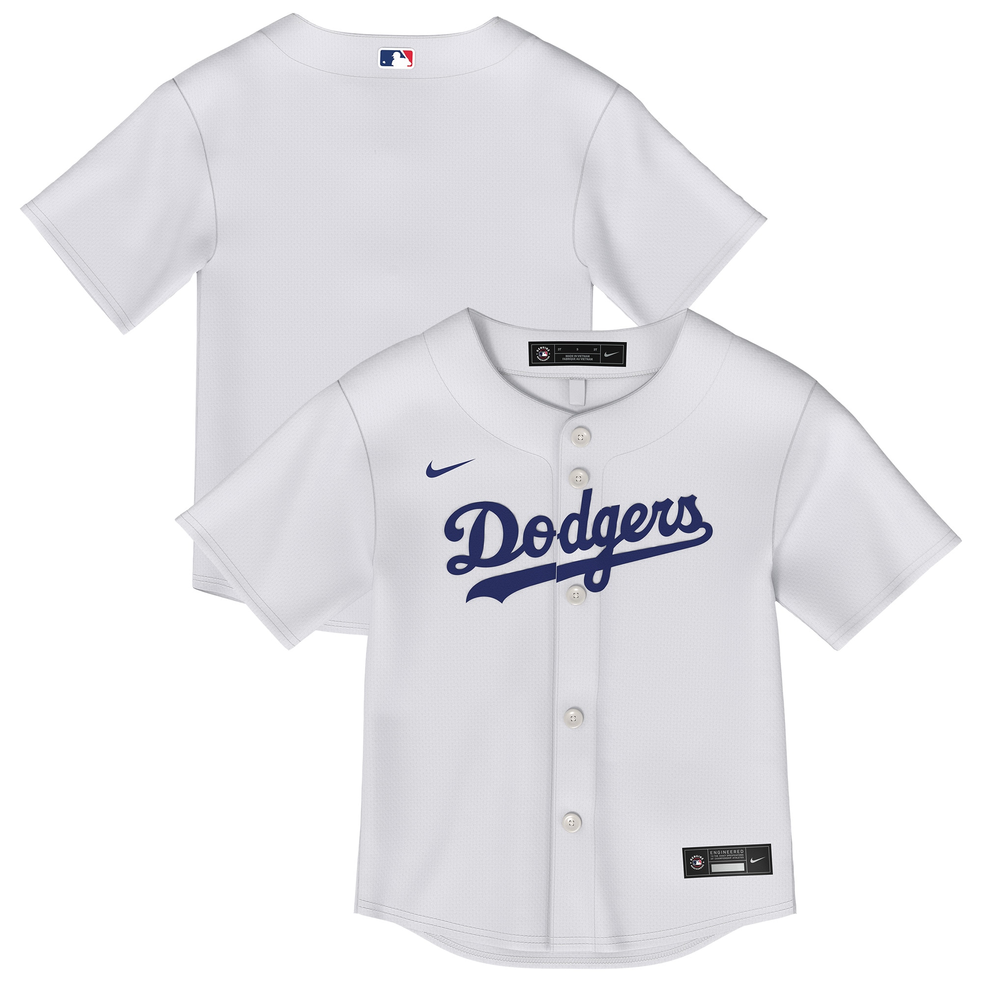 Toddler Los Angeles Dodgers White Home Jersey