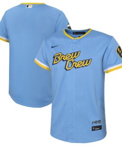 Toddler Milwaukee Brewers Powder Blue City Connect Team Jersey