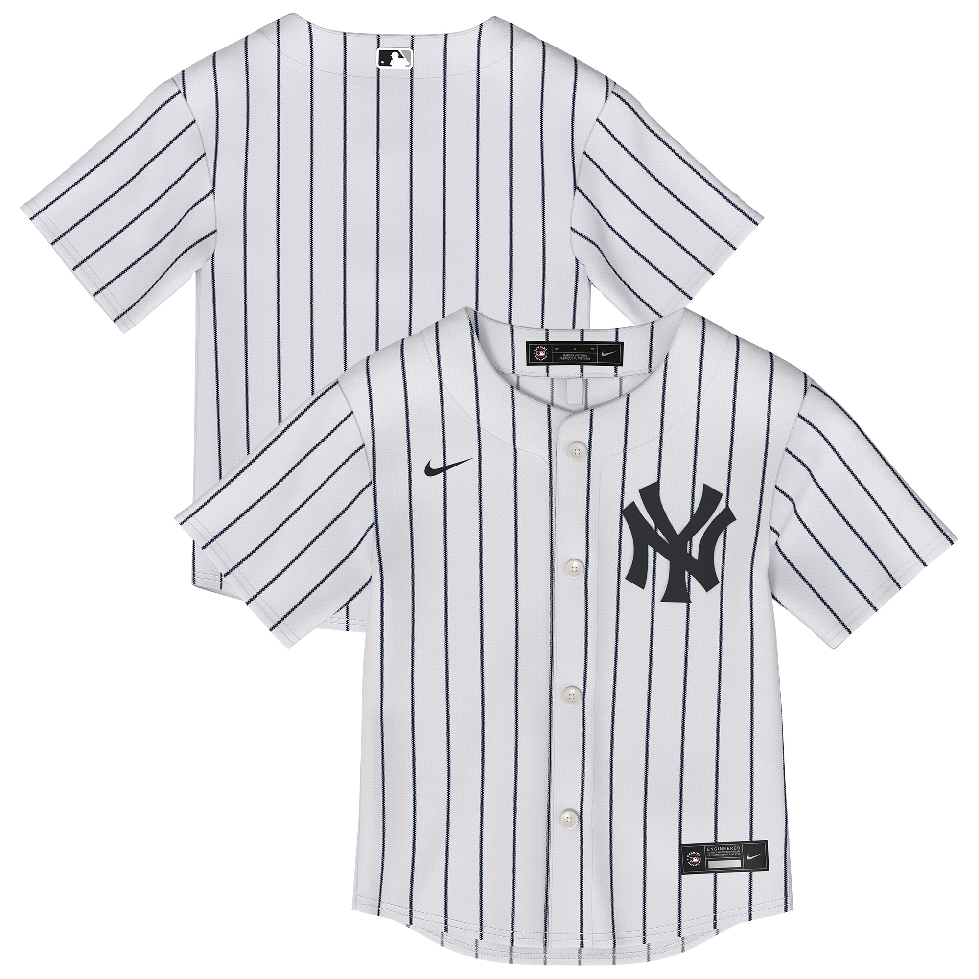 Toddler New York Yankees White Home Jersey