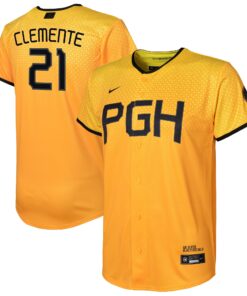 Toddler Pittsburgh Pirates Roberto Clemente Gold City Connect Player Jersey
