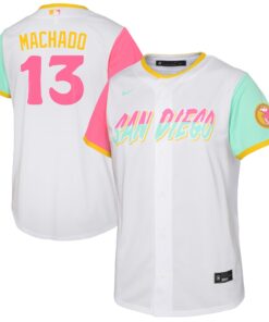 Toddler San Diego Padres Manny Machado White City Connect Player Jersey