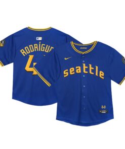 Toddler Seattle Mariners Navy City Connect Limited Player Jersey