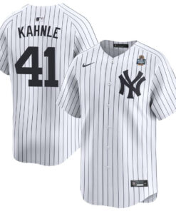 Tommy Kahnle 41 New York Yankees 2024 World Series Home Limited Player Men Jersey - White