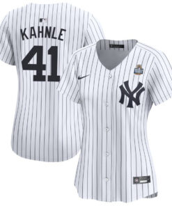 Tommy Kahnle 41 New York Yankees Women's 2024 World Series Home Limited Jersey - White