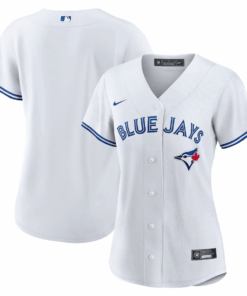 Toronto Blue Jays Women Home Blank Jersey - White