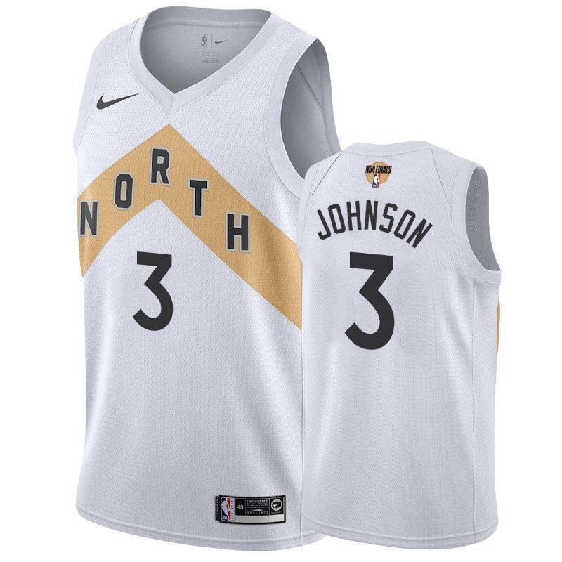 Toronto Raptors Stanley Johnson 3 City Men's Jersey - JS718