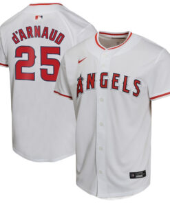 Travis d'Arnaud 25 Los Angeles Angels YOUTH Home Game Player Jersey - White