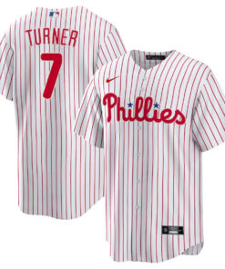 Trea Turner 7 Philadelphia Phillies Men Jersey - White