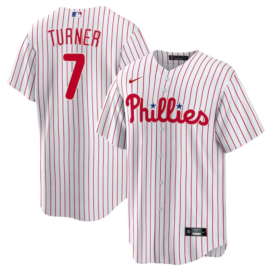 Trea Turner 7 Philadelphia Phillies Men Jersey - White