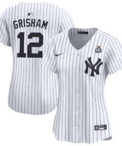 Trent Grisham 12 New York Yankees Women's 2024 World Series Home Limited Jersey - White