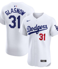 Tyler Glasnow 31 Los Angeles Dodgers Home Elite Player Men Jersey - White