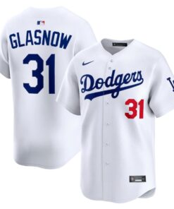Tyler Glasnow 31 Los Angeles Dodgers Home Limited Player Men Jersey - White